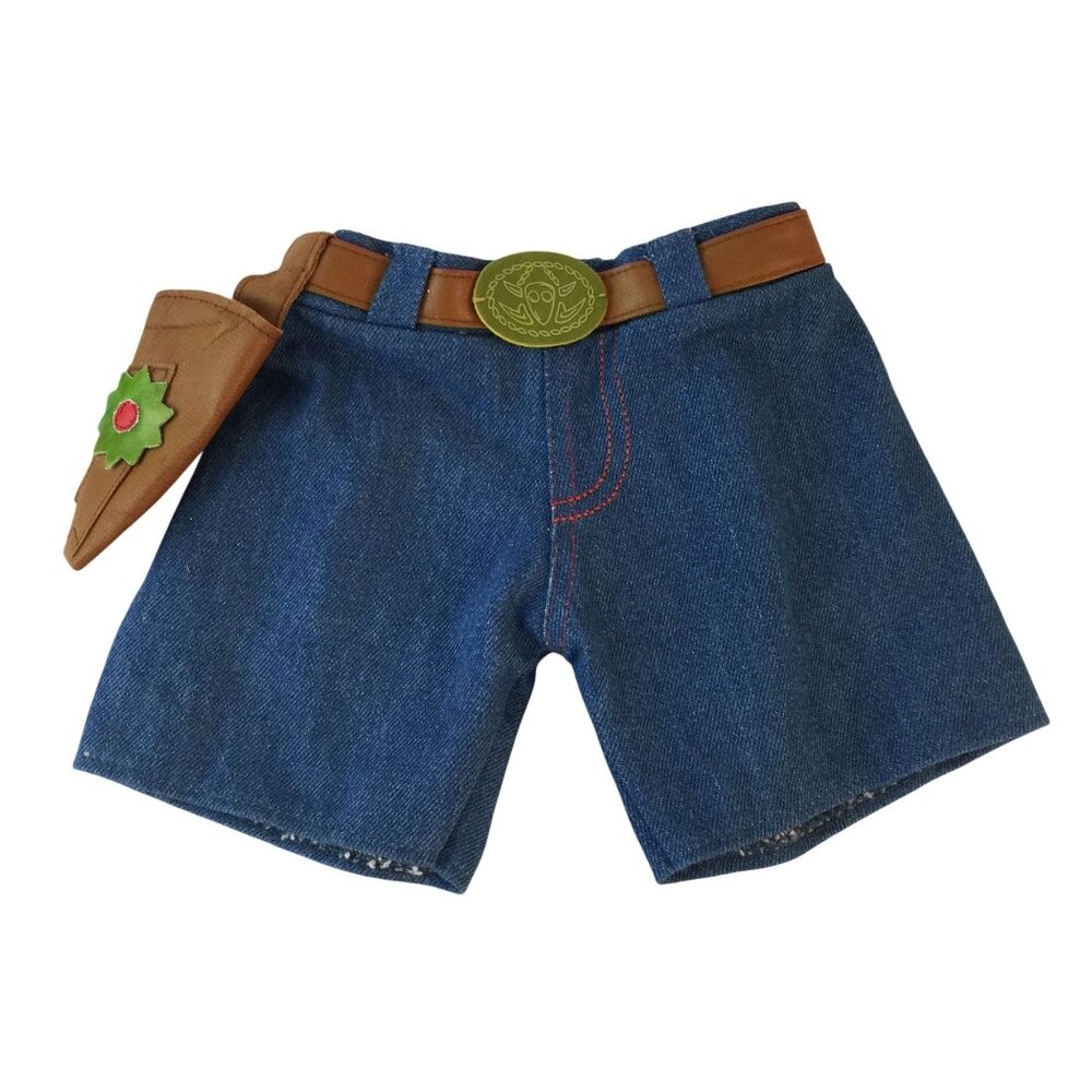 Build A Bear Clothes Disney Pixar Toy Story Woody Denim Pants w/Holster BABW‎